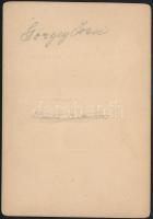 cca 1878 Görgey József (1844-1912) cs. és királyi tábornok, vezérőrnagy, Görgey Artúr unokaöccsének ...