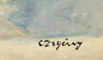 Czigány jelzéssel: Asztali csendélet. Olaj, falemez, keretben,  42×62 cm