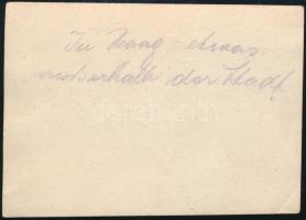 cca 1930 Holland szélmalom (Hága), fotó, hátulján feliratozva, 8,5×6 cm / dutch windmill