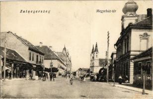 1924 Zalaegerszeg, Megyeház tér, Farkas J., Komlós M. üzlete