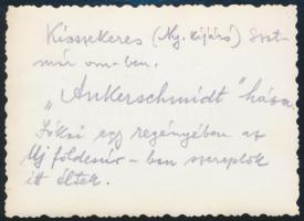 cca 1940 "Ankerschmidt" ház Kisszekeresen (Szatmár vármegye), az "Új földesúr" J...