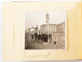 cca 1930-1940 Dobay István válogatott labdarúgó fényképei: budapesti séták, nyaralás, kirándulások, ...