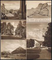 cca 1930 Radvány Kastélyszálló kihajtható képes prospektusa, külön árlista melléklettel, jó állapotb...