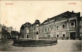 1914 Veszprém, Erszébet liget, Megyeháza, főispáni lak