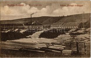 1940 Maroshévíz, Oláhtoplica, Toplita, Toplica; Fűrészgyár / Fabrica Muresel / sawmill + Tábori Postahivatal 43.