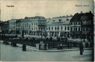 1916 Eperjes, Presov; Fő utca, üzletek / main street, shops