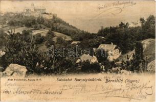 1901 Borostyánkő, Bernstein; vár / Schloss / castle. Alois Pelnitschar