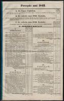 1844 Status auxiliaris fundi deficientium Archidiocesis Strigoniensis sacerdotum pro anno 1844, az e...