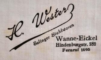 6 személyes ezüst tortavilla készlet rózsa díszítéssel. Jelzett, díszdobozba, hiányos zárral 87 g