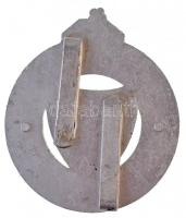 1944. "Honvédpróba jelvény 'jó' fokozata" zománcfestett Al jelvény, hátoldalon &...