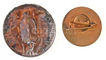 DN "Kazinczy jelvény" ezüstözött lemezjelvény (30mm) + "Szép Magyar Beszéd - Győr&quo...