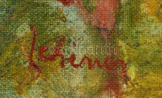 Schéner jelzéssel: Női portré. Olaj, karton, 40×30 cm