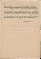 cca 1950 Klapka György (1928-2017) üzletember, táncos-koreográfus gépelt, aláírt önéletrajza, érdeke...