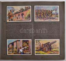 1918 Weltkrieg 1914/18 az I. világháború eseményeit megörökítő illusztrációs képekkel, gyűjtőmappa 4...