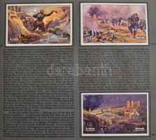 1918 Weltkrieg 1914/18 az I. világháború eseményeit megörökítő illusztrációs képekkel, gyűjtőmappa 4...