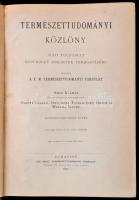 1897 Természettudományi Közlöny. Szily Kálmán közreműködésével szerkesztik Csopey László, Entz Józse...