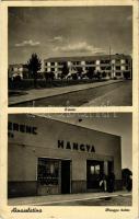 Aknaszlatina, Slatinské Doly, Solotvyno (Máramaros); iskola, Hangya üzlet és saját kiadása / school, cooperative shop
