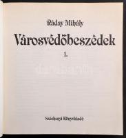 Ráday Mihály: Városvédőbeszédek I-II. Bp., 1988, Széchényi Könyvkiadó. Fekete-fehér fotókkal, két té...
