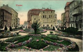 1906 Fiume, Rijeka; Caffe Adria / cafe with park