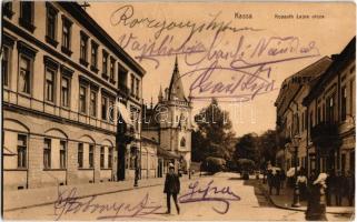 1912 Kassa, Kosice; Kossuth Lajos utca, Jakab palota (Jakab Árpád építész villája), üzletek / street view, palace, architects villa, shops (EK)