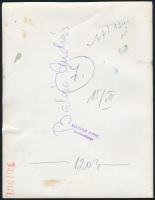 Balczó András (1938-) olimpiai bajnok öttusázó, sajtófotó, pecséttel jelzett, 23×18 cm