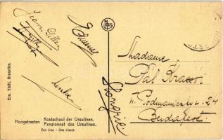 Hoogstraten, Orsolya rendi kollégium belső, tanterem Nagymagyarország térképpel. Magyar iskolás leve...