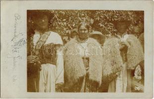 1908 Bikszád, Bixad; népviselet / Transylvanian folklore. photo (fl)