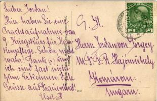 Graz, 9. Háborús nővérkurzus résztvevői a professzorral / 9. Kriegskurs für Krankenpflege / WWI K.u....