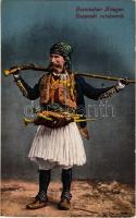 Bosnischer Krieger / Bosnyák katona / Bosanski ratobornik / Bosnian soldier + 1914 M. kir. gyulai 2. népfölkelő gyalogezred 10. táb. század