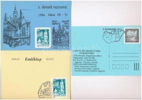 17 db MODERN képeslap Jósvafői és aggteleki falunapi emlékbélyegzésekkel / 17 modern postcards with special cancellations