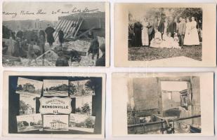 6 db RÉGI amerikai városképes lap és fotó / 6 pre-1920 American (USA) town-view postcards and photos