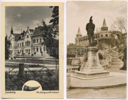 10 db RÉGI magyar városképes lap / 10 pre-1945 Hungarian town-view postcards