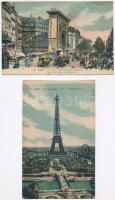 8 db RÉGI francia városképes lap / 8 pre-1945 French town-view postcards