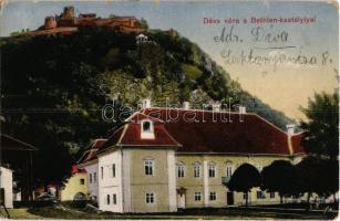 1917 Déva, Vár a Bethlen kastéllyal / castles
