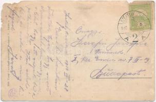 1910 Székelykocsárd, Kocsárd, Lunca Muresului; vasútállomás épülete / Bahnhof / railway station (sér...