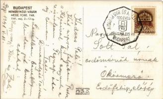 1941 Budapest, Nemzetközi Vásár, Nyugot, Papírosgyártás, Goldberger és Rima pavilonok + "1941 B...