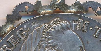 Ausztria 1780SF Tallér Ag "Mária Terézia" utánveret, füllel, keretben, előoldalán "80...