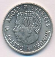 Svédország 1958TS 2K Ag VI. Gusztáv Adolf T:1 Sweden 1958TS 2 Kronor Ag Gustaf VI C:Unc Krause KM# 827