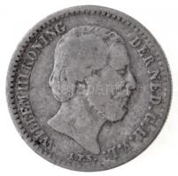 Hollandia 1884. 10c Ag III. Vilmos T:2-,3 Netherlands 1884. 10 Cents Ag William III C:VF,F Krause KM#80