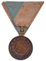 ~1930. Tennisz díjérem, jelzett Ag, szalagon, hátlapon gravírozva "II. díj" (12,56g/0.800/...