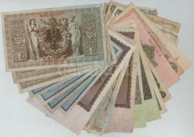 23db-os vegyes külföldi bankjegy tétel, főleg Weimari Köztársaság + Szovjetunió DN Zománcozott vörös...