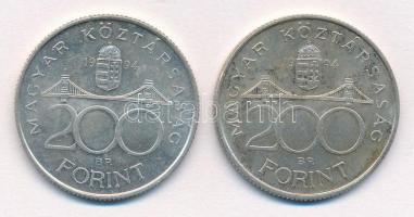 1994. 200Ft Ag "Deák" (2x) T:2