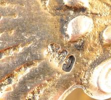 Ezüst (Ag.) cukorcsipesz, jelzett, h:8,5 cm, nettó: 18 g