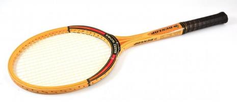 cca 1970 Dunlop Maxply McEnroe teniszütő, tokban, 68x23 cm