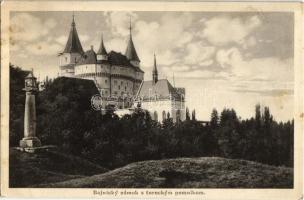 Bajmóc, Bojnice; Gróf Pálffy kastély, várkastély. Kiadja Gubits Prievidza / Bojnicky zámok / castle (EK)