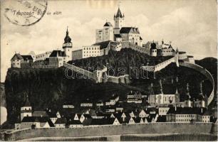5 db régi felvidéki városképes lap: Trencsén, Kassa, Pozsony, Zsolna, Csíz / 5 pre-1945 Upper-Hungarian (Slovakian) town-view postcards: Trencín, Kosice, Bratislava, Zilina, Cíz