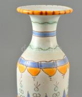 Iparművészeti Vállalatos Gorka váza, mázas kerámia, jelzett, apró kopásnyomokkal, m: 32 cm