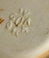 Iparművészeti Vállalatos Gorka váza, mázas kerámia, jelzett, apró kopásnyomokkal, m: 32 cm