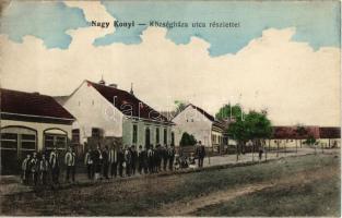 1926 Nagykónyi, Községháza, utcakép (EK)