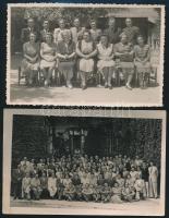 cca 1910-1940 3 db régi fotó New York kávéház, orgoványi tantestület, Dunavecse fotó 18x12 cm - 13x9 cm